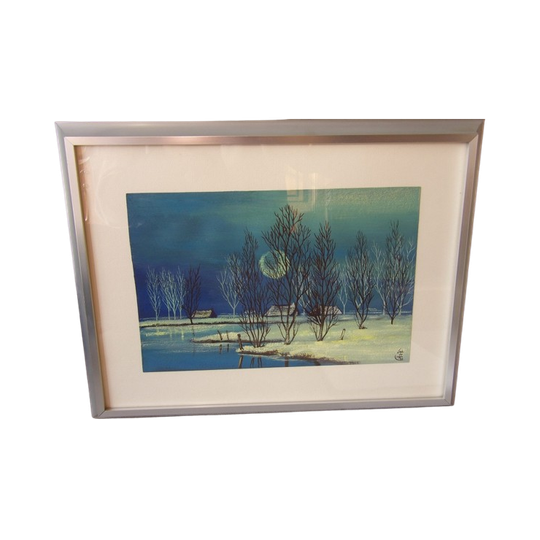 Luc De Ro Blauw Landschap 1