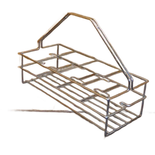 Chroom Flessenrek Uit De Jaren 60 Met Handvat 1