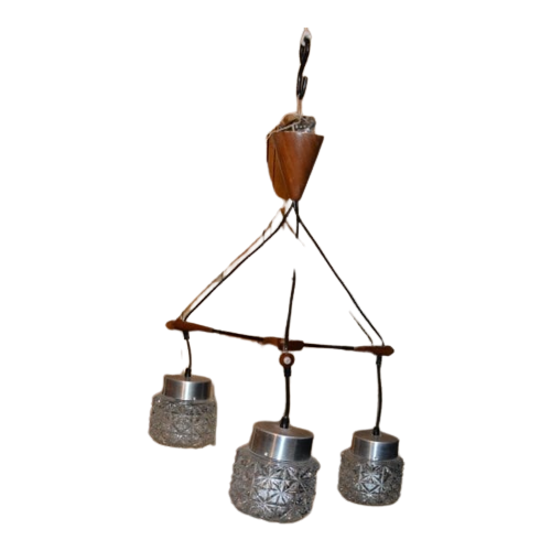 Retro Hanglamp Met Drie Glazen