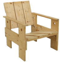 Dutch Lounge Chair In The Style Of Gerrit Rietveld, 1980S