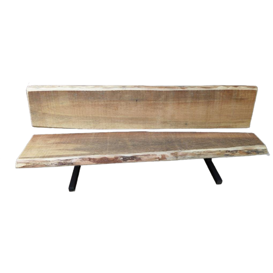 Prachtige Grote Boomstam Tuinbank 210 Cm 1