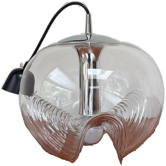 Vintage Peill & Putzler Wave Hanglamp Uit De Jaren 70 1