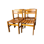 4X Gelakte Grenen Vintage Stoelen, Reliving thumbnail 1