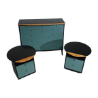 Giorgetti Set 1990 By Umberto Asnago Bed Sidetables / Sidetables / Sideboard With Drawers. thumbnail 1