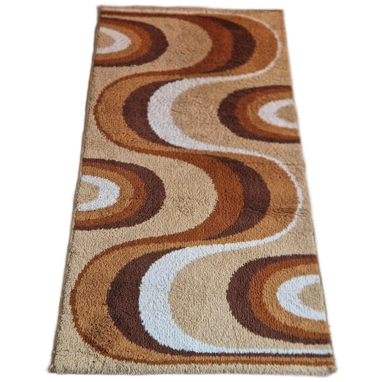 70's Spaceage Vloerkleed Vintage Vloerkleed Vloerkleedje 1