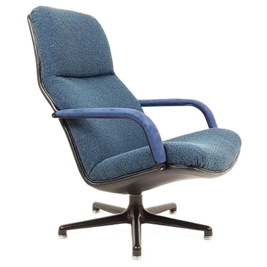 Artifort Swivelchair Blue | Blauwe Fauteuil Draaibaar 1