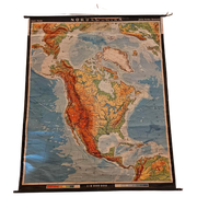 Grote Landkaart 200X170 Cm Nord Amerika