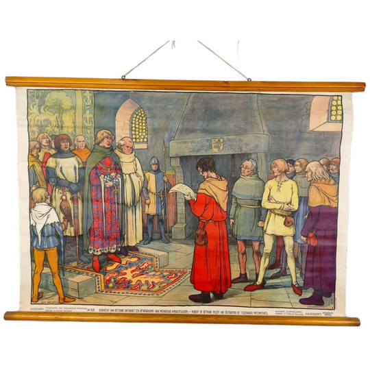 Schoolplaat - Robert Van Bethune Ontvangt Misnoegde Ambachtslieden 1