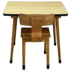 Vintage Schoolsetje Tafel En Stoeltje thumbnail 1