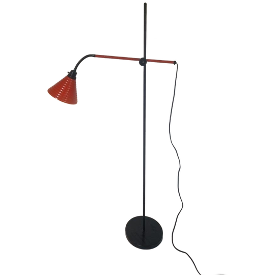 Vintage IKEA Hengellamp Design Rood. 1