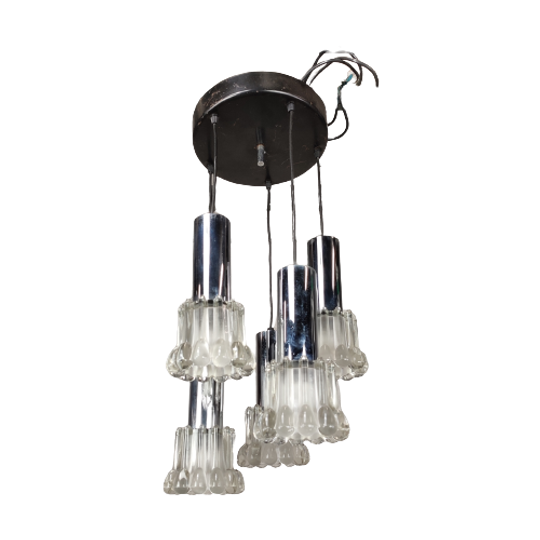 Waterval Lamp Chroom & Glas 1