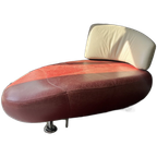 Leolux Kikko Chaise Longue Red/creme White thumbnail 1