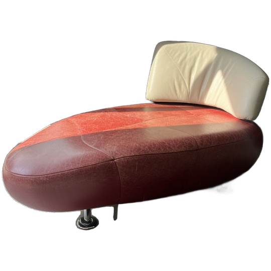 Leolux Kikko Chaise Longue Red/creme White 1