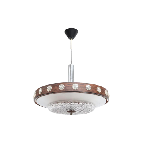 Grote Vintage Hanglamp Space Age