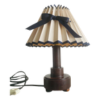 Antiek Lampje Met Plissé Kap thumbnail 1