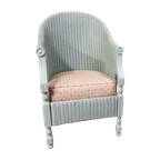 Vintage Lloyd Loom Fauteuil Met Armleuningen, Model Jacques 1Er thumbnail 1