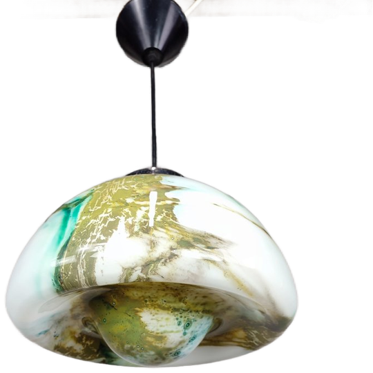 Vintage Hanglamp Opaline 1