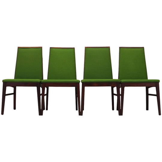 Set Of Four Rosewood Chairs, Danish Design, 1970s, Manufacturer: dyrlund 1