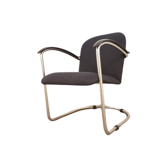 Vintage Bauhaus Armchair By W.h. Gispen For <<<brand>>>, 1930s | Re-upholstered 1