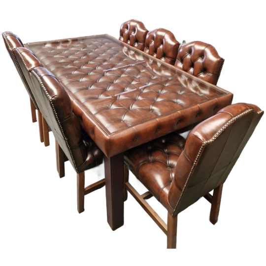 Chesterfield Eetkamertafel Met 8 Stoelen 1