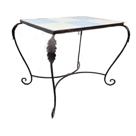 Vintage Mozaïeken Bijzettafel / Plantentafel 1