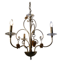 Vintage Murano Kroonluchter Druiven Kristal Vintage