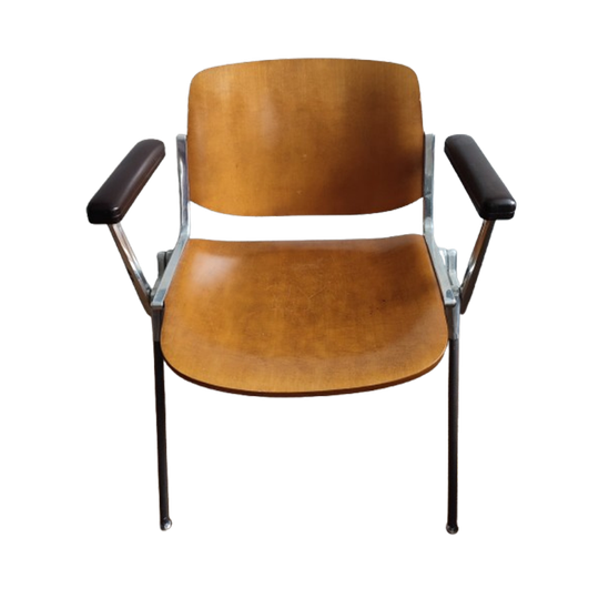 Bureaustoel Bureau Stoel Castelli Hout Metaal 1