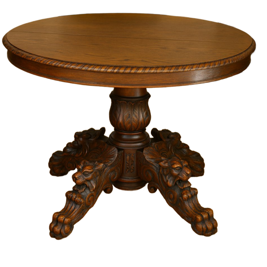 Prachtige Antieke Eettafel Neo-renaissance 1