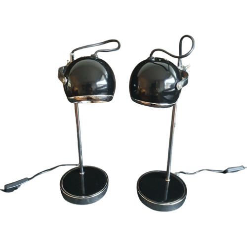 Vintage - Eye Ball - Bureaulamp - Bollamp - Verstelbaar - 2X