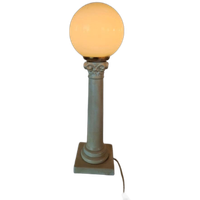 Vintage Pilaar Lamp Keramiek Zuil