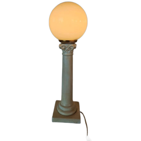 Vintage Pilaar Lamp Keramiek Zuil 1