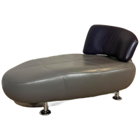 Leolux Kikko Fauteuil - Chaise Longue - Taupe - Grijs -paars