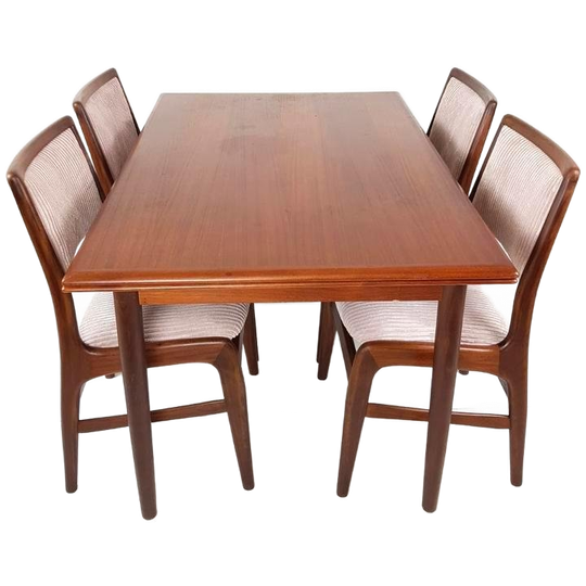 Vintage Teakhouten Uitschuifbare Eettafel | Tafel 1