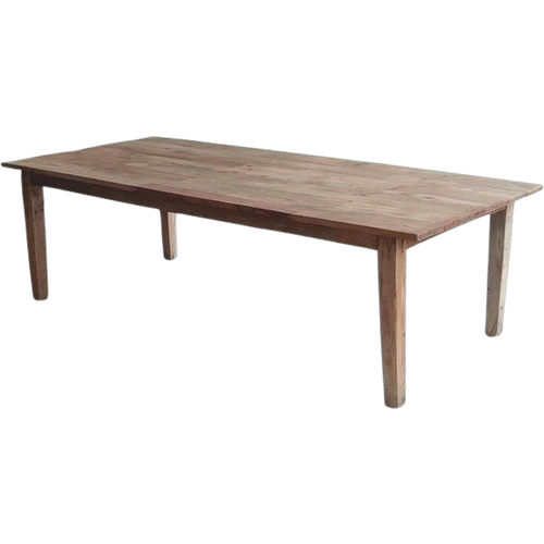 Grote Massief Houten Tafel 265 X 120, Grote Robuuste Tafel