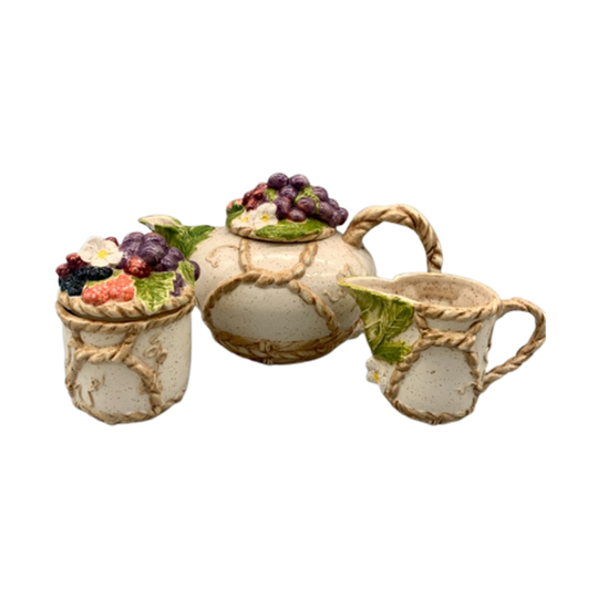 Vintage Thee Set Fruits 3 Delig 1