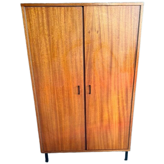 Vintage Simpla-lux Teak Kast Wandmeubel Kledingkast 1