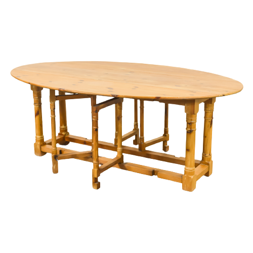 1970’S Scandinavian Modern Pine Gateleg Table