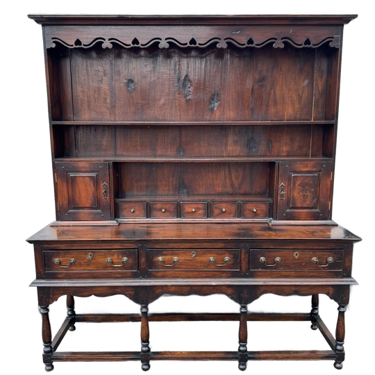 Tweedelige Kast Met Lades, Planken En Deurtjes 1