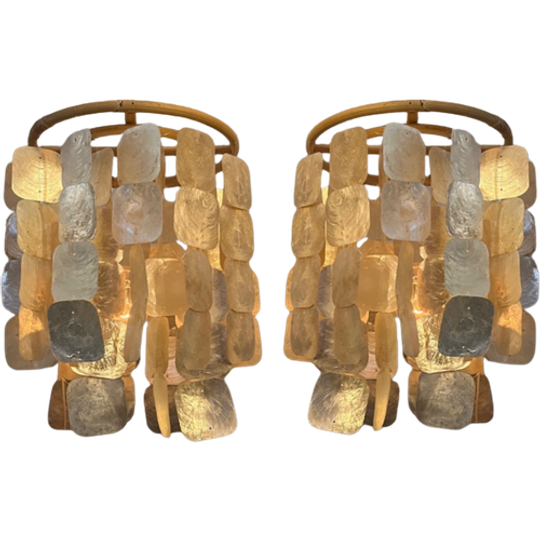 Set Van 2 Opaliserende Vintage Hollywood Lampen Capiz 1