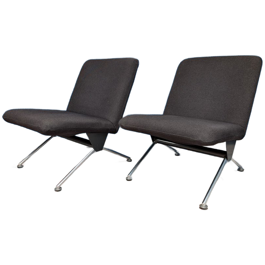 2x Vintage 1431 Fauteuils, Cordemeyer Voor Gispen, Jaren 60 1