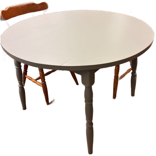 Vintage Ronde Houten Eettafel / Tafel 1