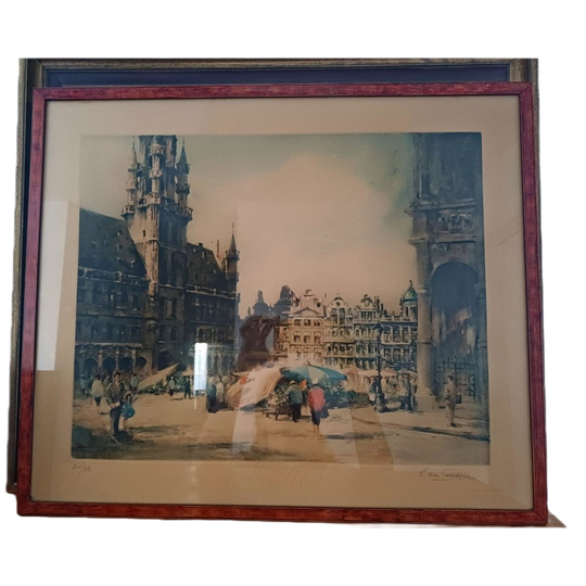 S. Van Gelderen – Litho Grote Markt Brussel 1