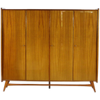Vintage Scandinavisch Design 4-deurs Kledingkast In Teak, 1960s thumbnail 1