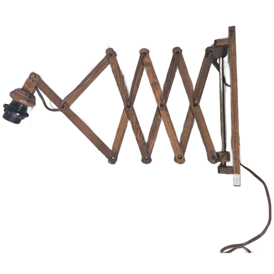 Vintage Harmonica Schaar Lamp Jaren 60 Design 1