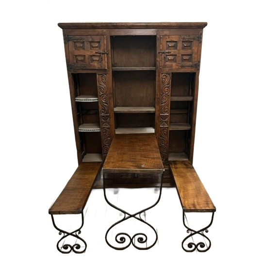Large 19th Century Spanish Baroque Catalan Sideboard/table 1
