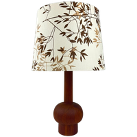 Vintage Xl Design Tafellamp - Teakhout Met Kap, Domus