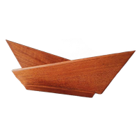 Art Deco Brievenhouder Vintage Kaarthouder Hout