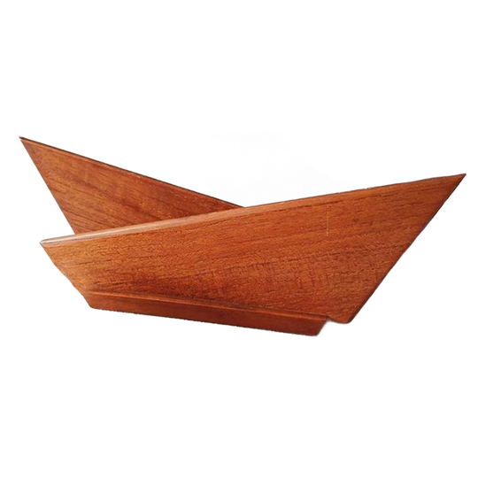 Art Deco Brievenhouder Vintage Kaarthouder Hout 1
