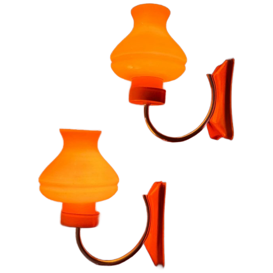 Set Franse Sixties Wandlampen 1