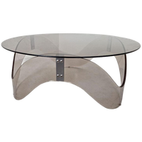 Space Age Salontafel Van Perspex En Glas